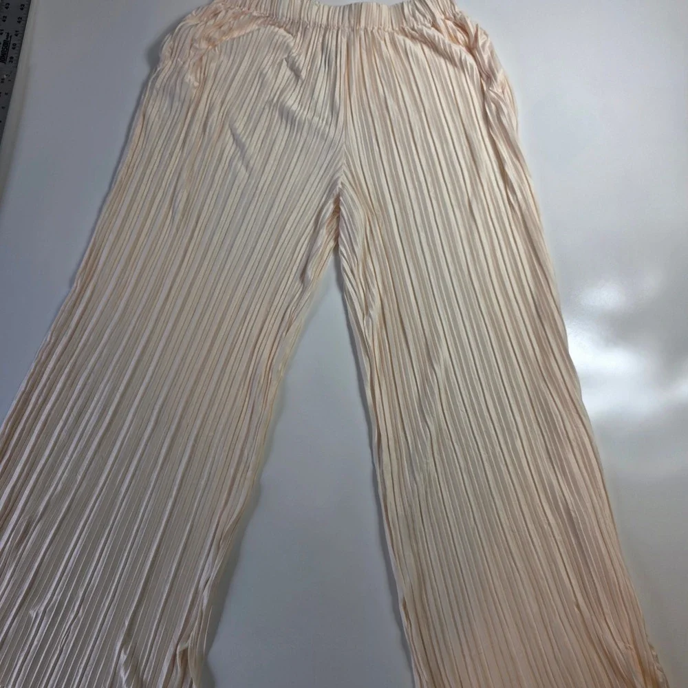 Commense Womens XL Oversized Leisure Pleat Pockets Wide Leg High Waisted Pants - Picture 10 of 12